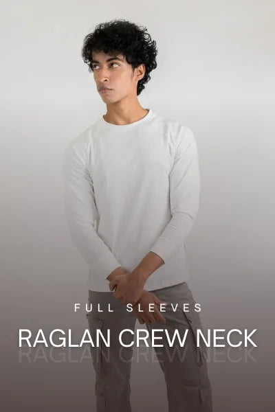 Full Sleeves Raglan Crew Neck