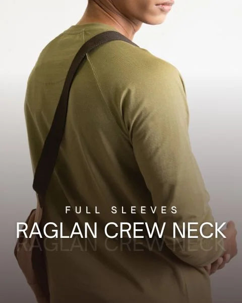 Full Sleeves Raglan Crew Neck